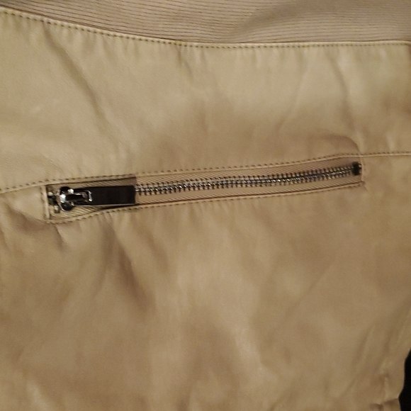 Apt.9 Jacket tan faux leather Sz. XL - Picture 2 of 5